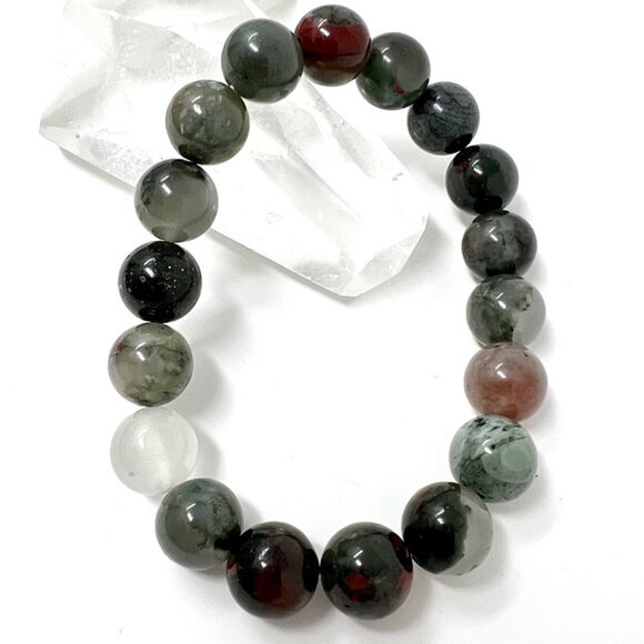 Afphan Blood Stone Bracelet Jewelry crystal beaded accessories handmade boho NEW - Picture 4 of 9